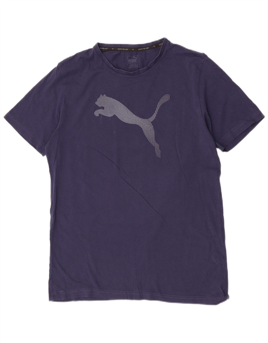 Мужская футболка с рисунком Puma, большая, темно-синяя