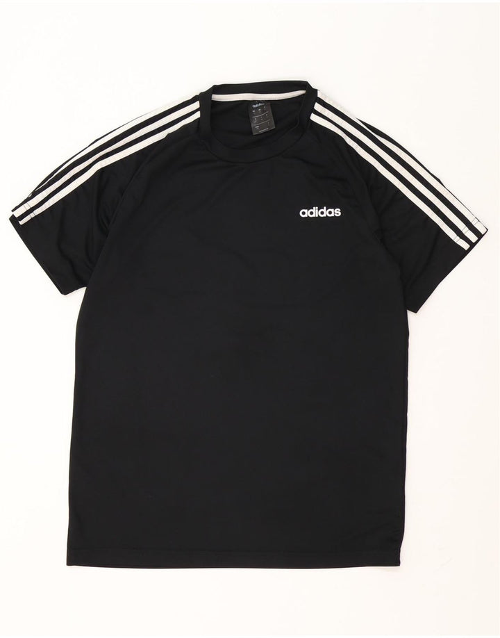 Мужская футболка Adidas Climalite, средний черный полиэстер