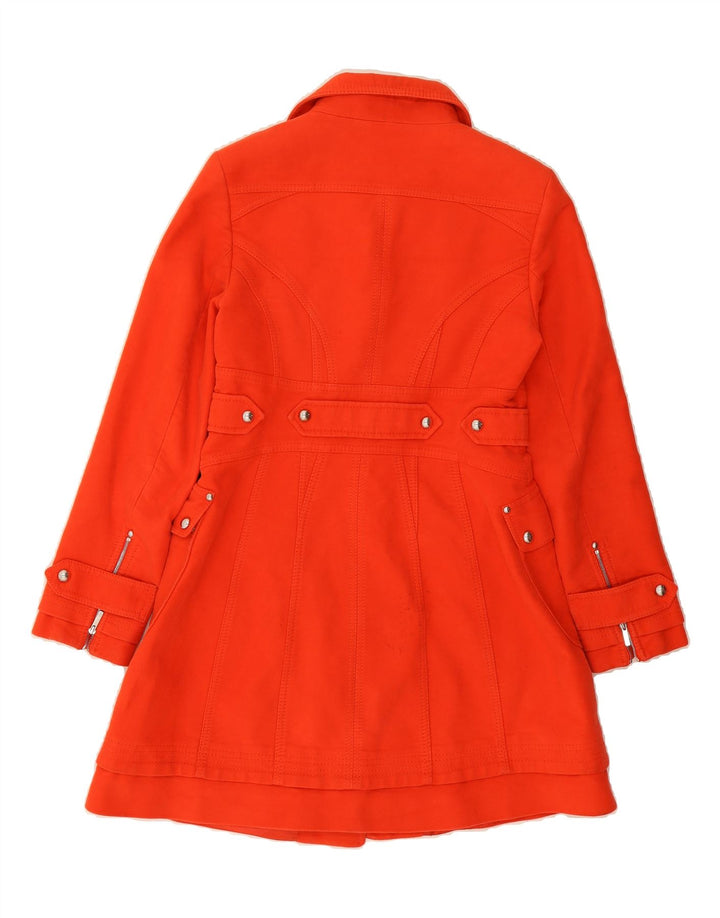 KAREN MILLEN Womens Overcoat UK 12 Medium  Orange Cotton Vintage Karen Millen and Second-Hand Karen Millen from Messina Hembry 
