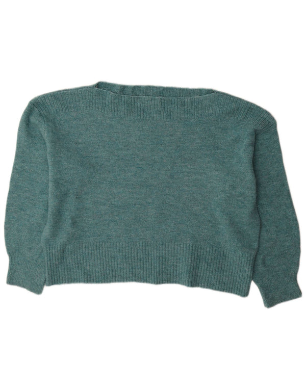 Женский свитер с вырезом «лодочка» Zara UK 18 XL, синий акрил