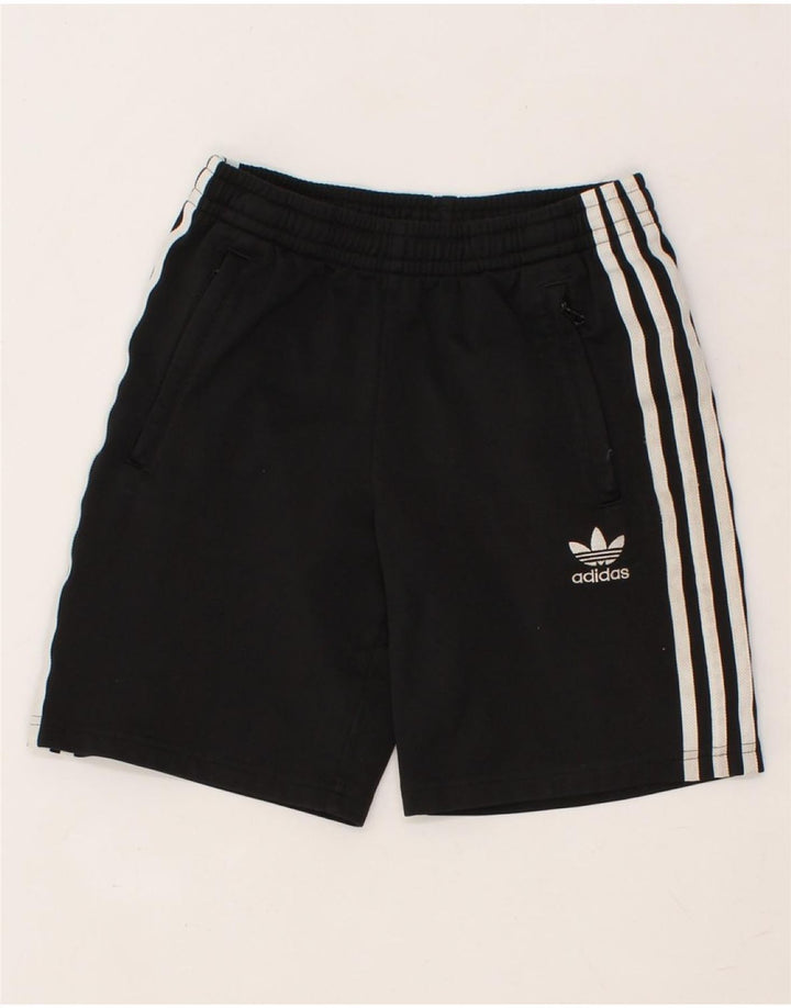 ADIDAS Boys Sport Shorts 11-12 Years Black Polyester Vintage Adidas and Second-Hand Adidas from Messina Hembry 