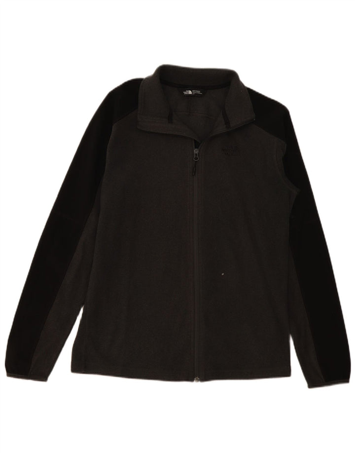 Мужская флисовая куртка The North Face UK 36, маленькая серая, полиэстер с цветными блоками