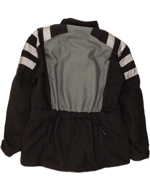 BMW Mens Moto Racer Windbreaker Jacket EU 54 2XL Black Colourblock