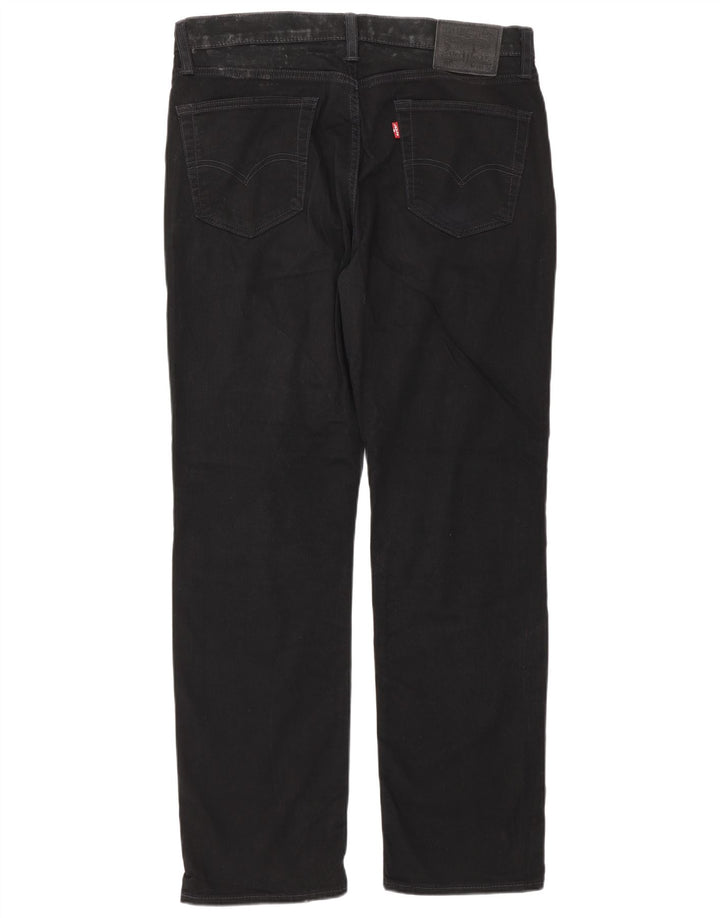 Мужские прямые джинсы Levi's 514 W34 L32, черный хлопок