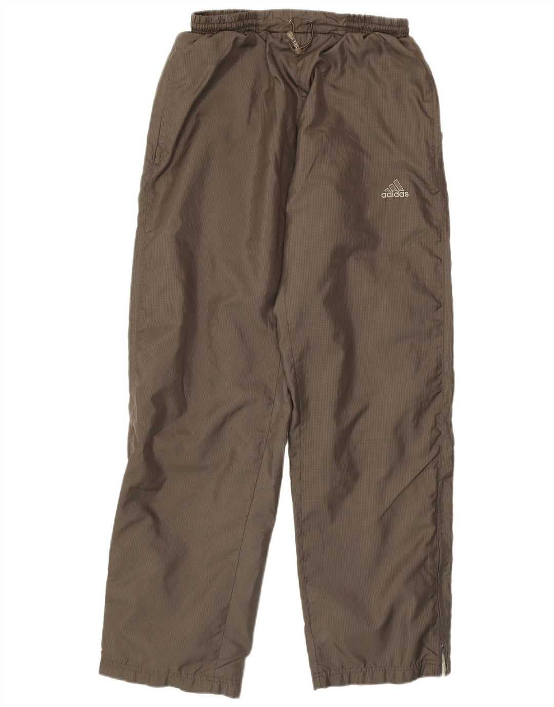 Женские спортивные брюки ADIDAS UK 14, средний коричневый полиэстер в клетку