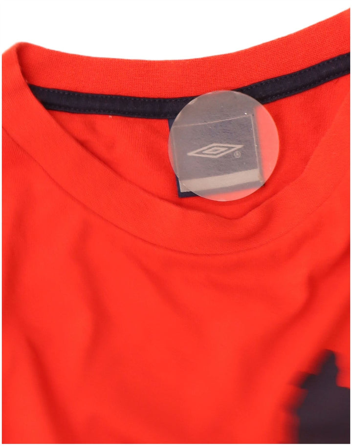 Мужская футболка с рисунком Umbro, XL, красная, хлопок