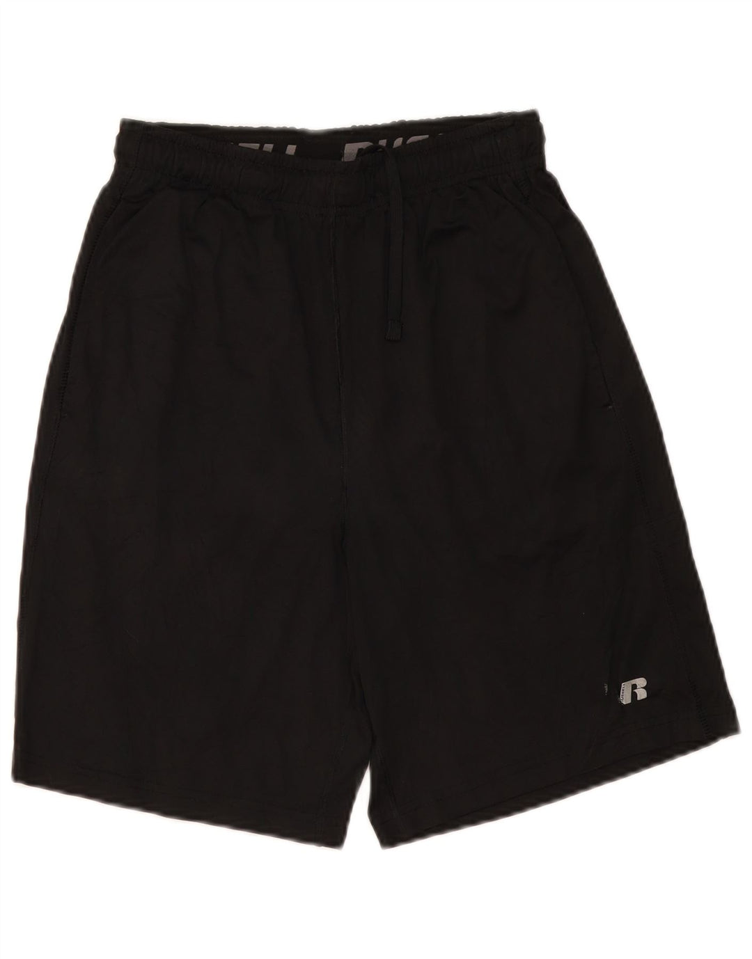 Мужские спортивные шорты RUSSELL ATHLETIC Dri-Power, маленькие черные из полиэстера