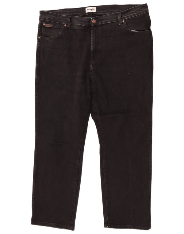 Мужские прямые джинсы Wrangler Texas W42 L30, черный хлопок