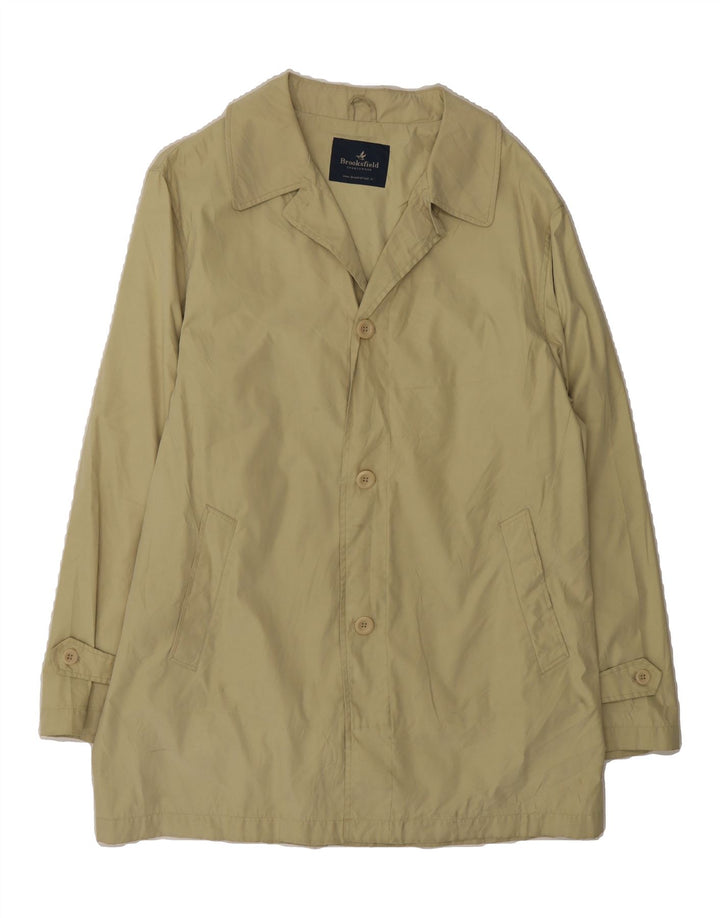 BROOKSFIELD Mens sportswear Overcoat UK 38 Medium Green Vintage Brooksfield and Second-Hand Brooksfield from Messina Hembry 