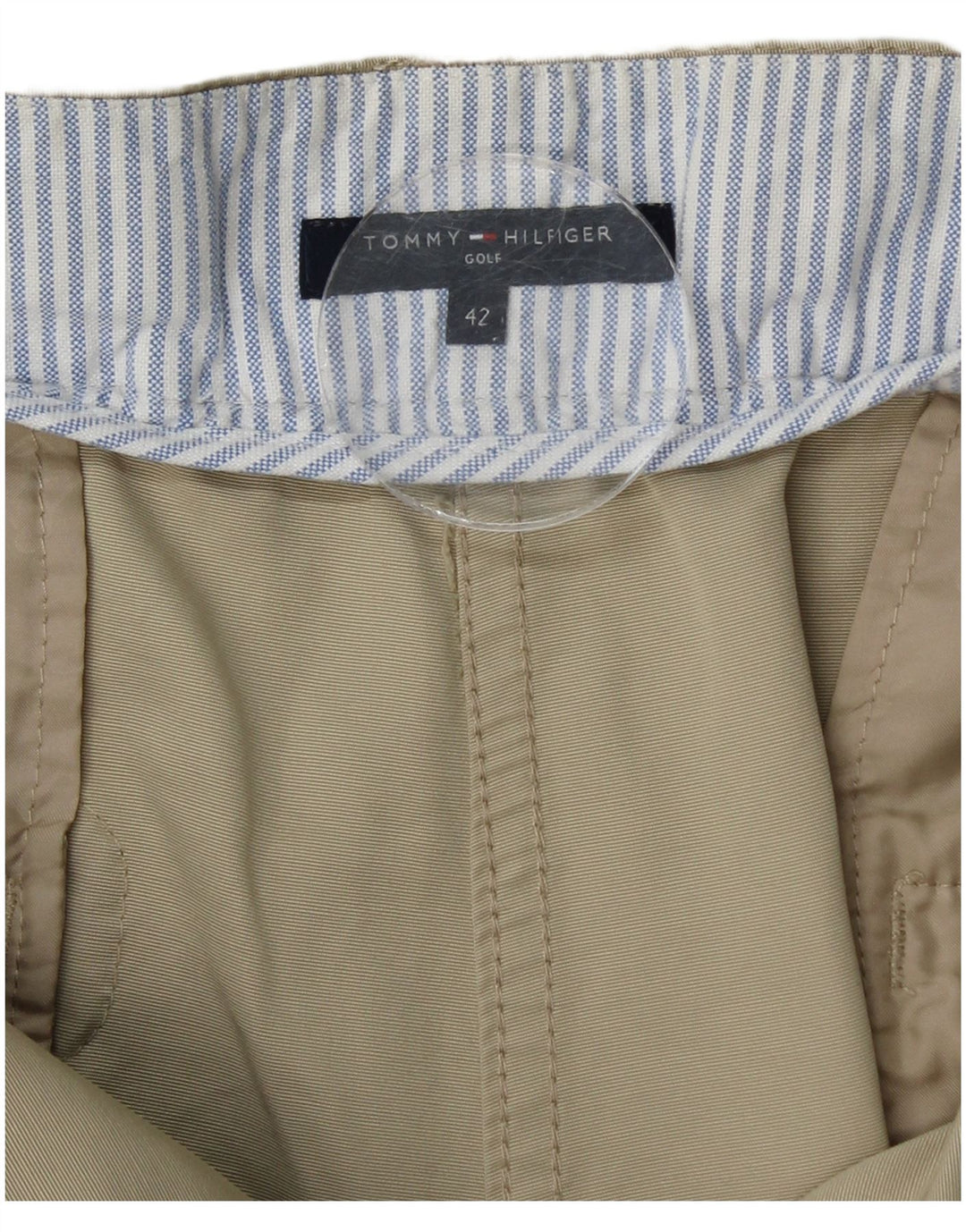 TOMMY HILFIGER Женские прямые повседневные брюки EU 42, большие W34 L27, бежевые