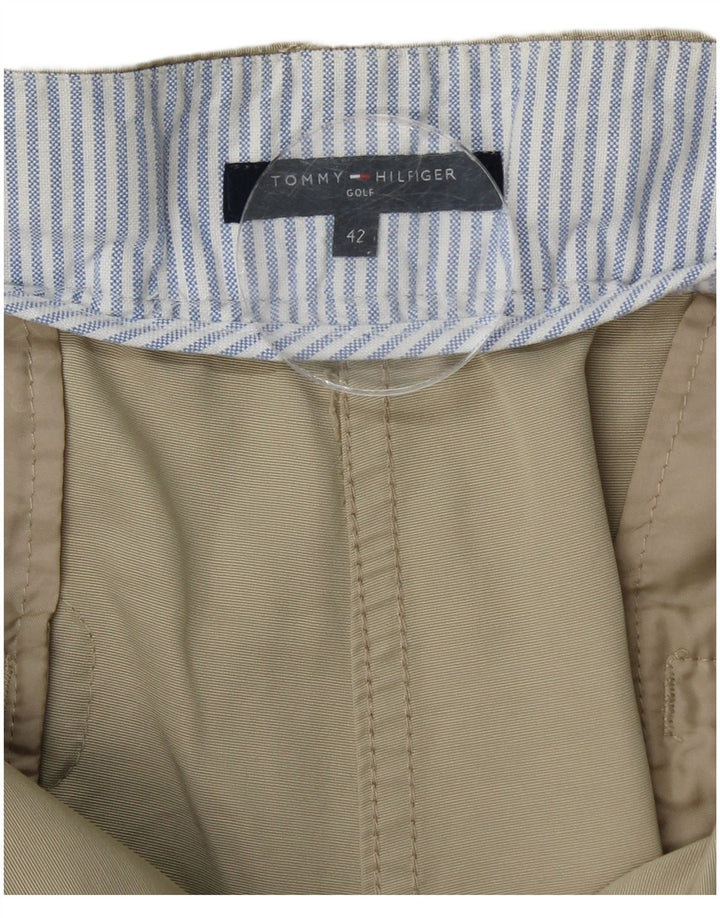 TOMMY HILFIGER Женские прямые повседневные брюки EU 42, большие W34 L27, бежевые