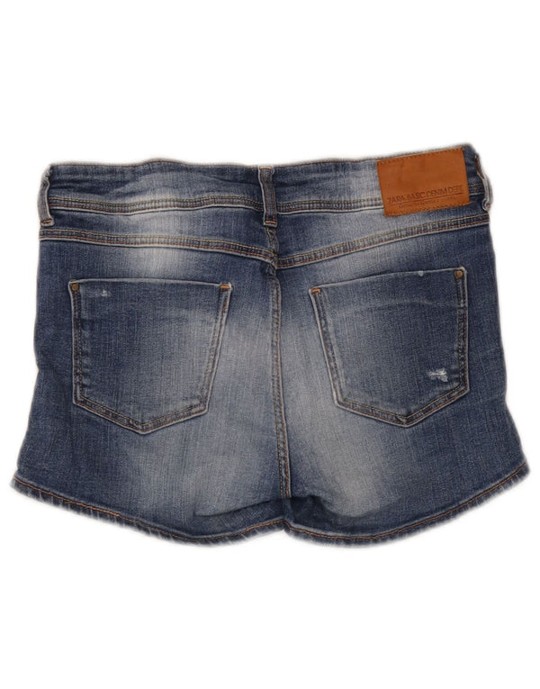Женские джинсовые шорты с заниженной талией Zara EU 36 XS W26 Синие