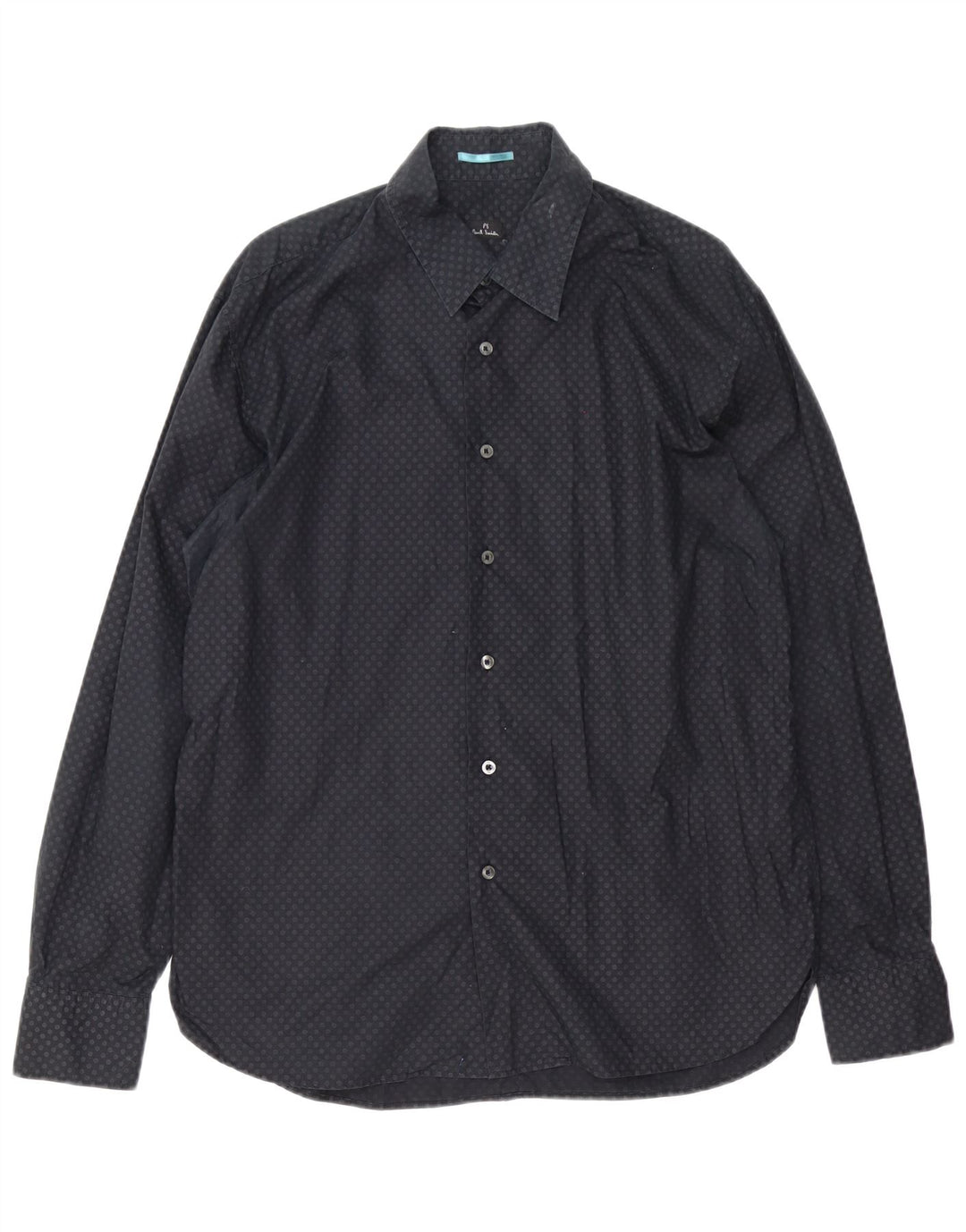 Мужская рубашка классического кроя Paul Smith XL, черный пятнистый хлопок