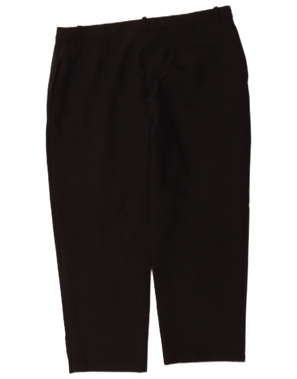 Женские зауженные брюки-чиносы Marks & Spencer UK 20 2XL W40 L28 черные