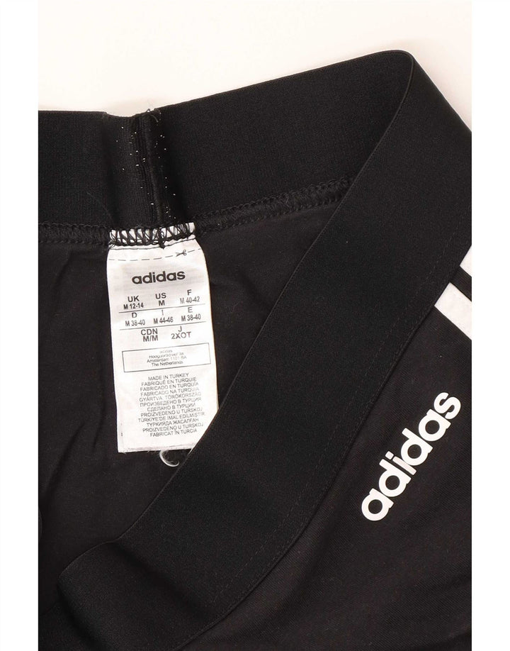 Женские леггинсы Adidas UK 12/14, средний черный хлопок, черный