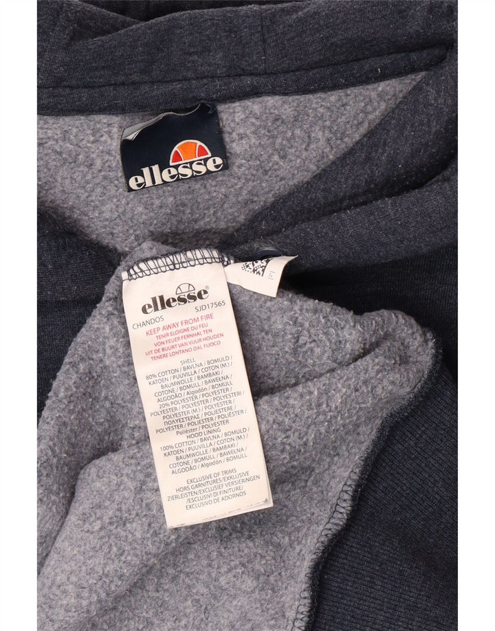 Женский джемпер с капюшоном ELLESSE UK 16, темно-синий, большой размер, хлопок