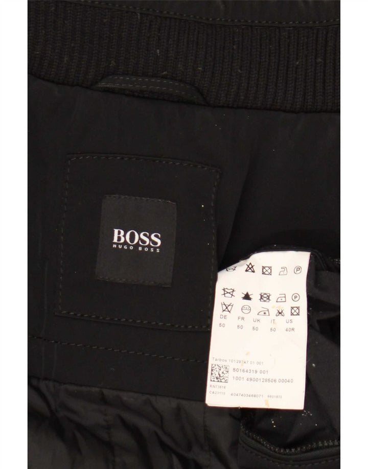 Мужская куртка Hugo Boss IT 50, большая черная, полиэстер
