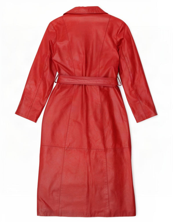 Женское кожаное пальто Davin IT 44 Medium Red