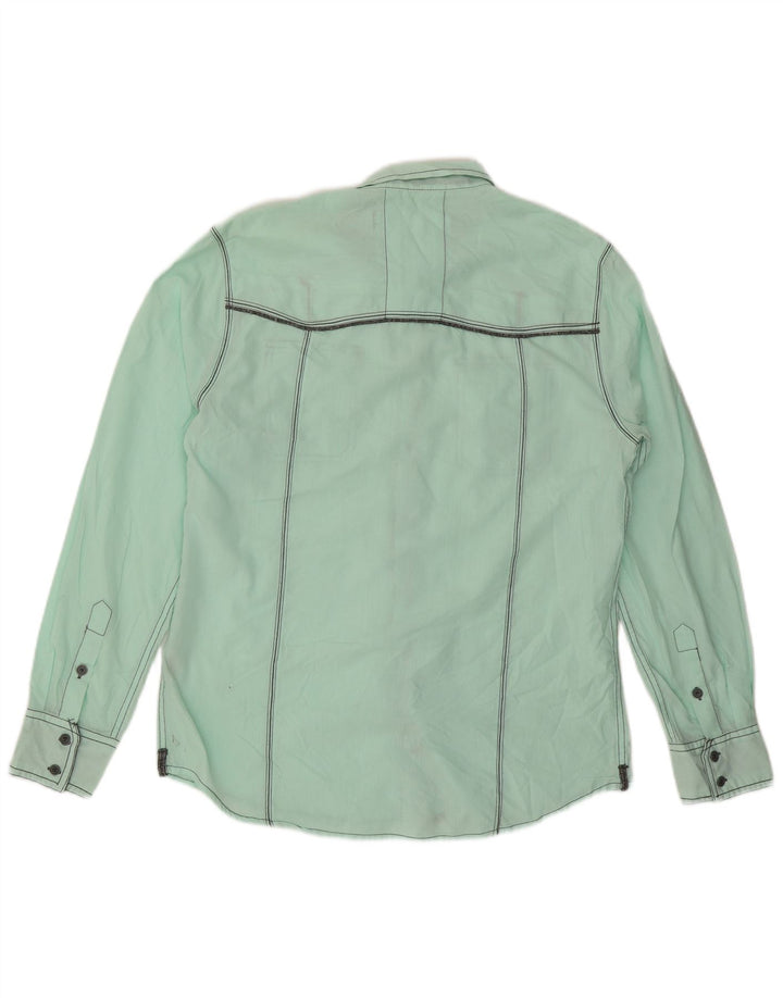 Мужская рубашка стандартного кроя BKE, большая зеленая хлопковая