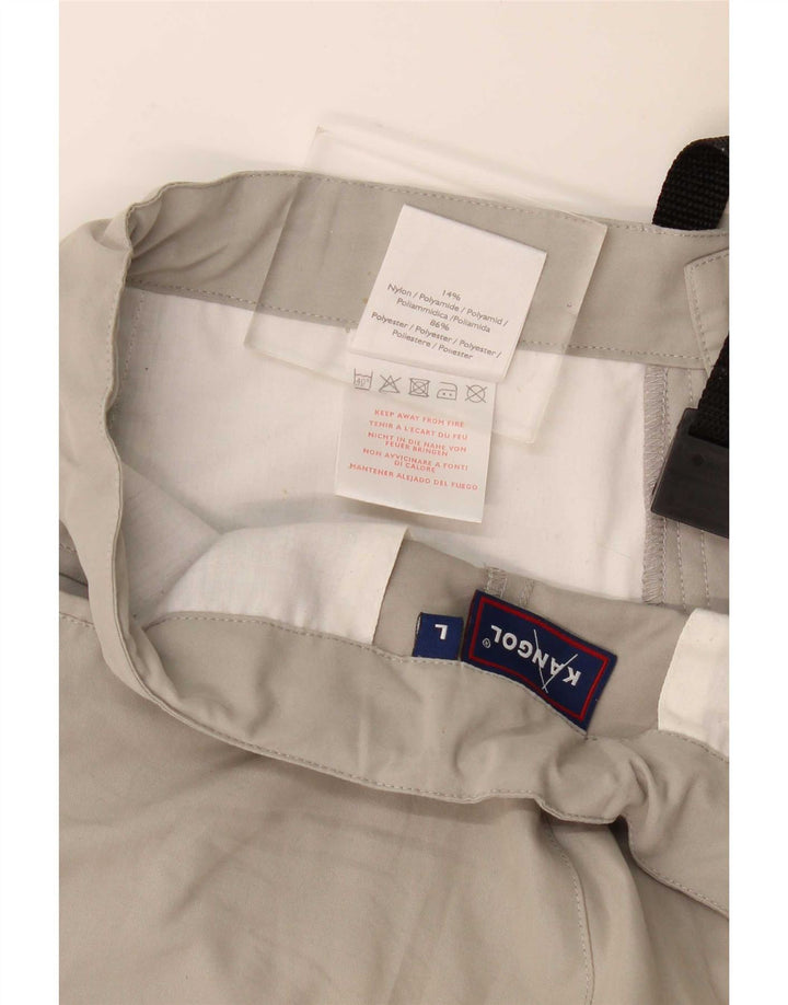 Мужские прямые брюки-карго Kangol, большие W34 L30, серый полиамид