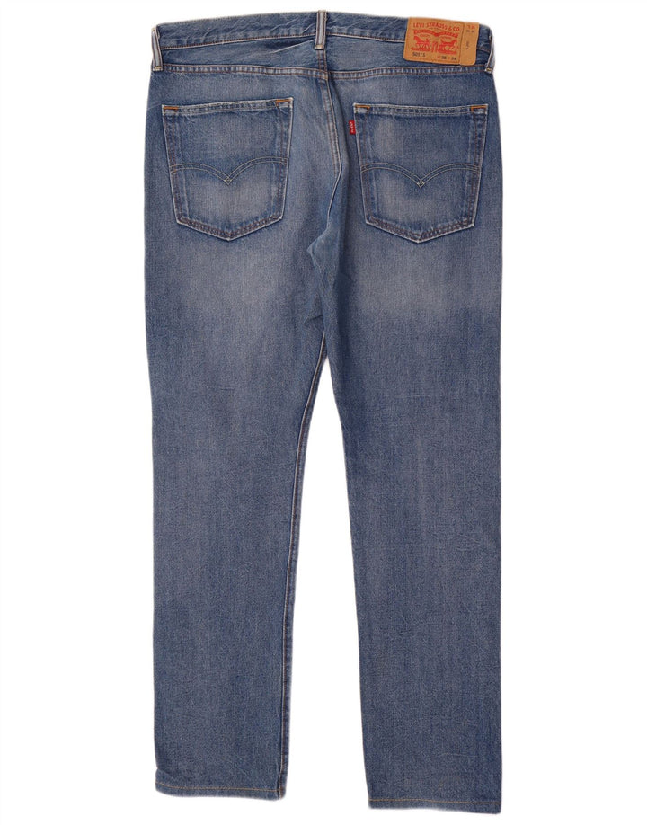 Мужские прямые джинсы Levi's 501 W36 L34 синие, хлопок