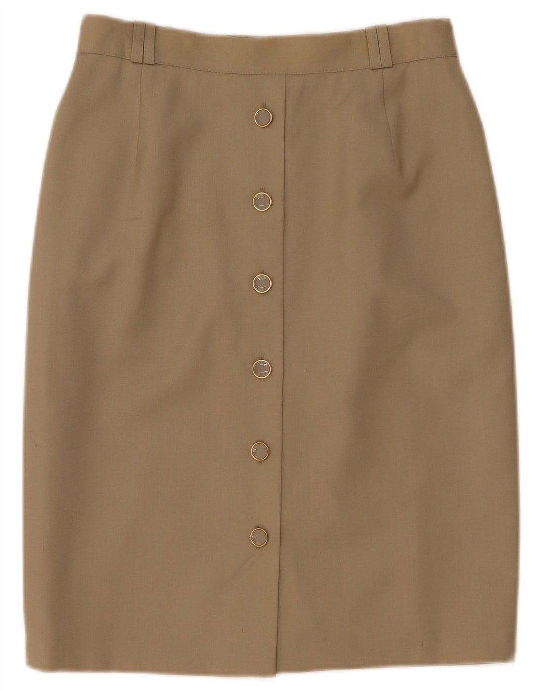 Женская прямая юбка Bianca EU 40 Medium W28, бежевая, новая шерсть