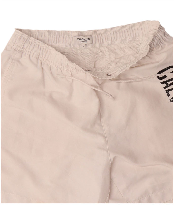 Мужские шорты для плавания Calvin Klein с рисунком, маленький белый полиэстер