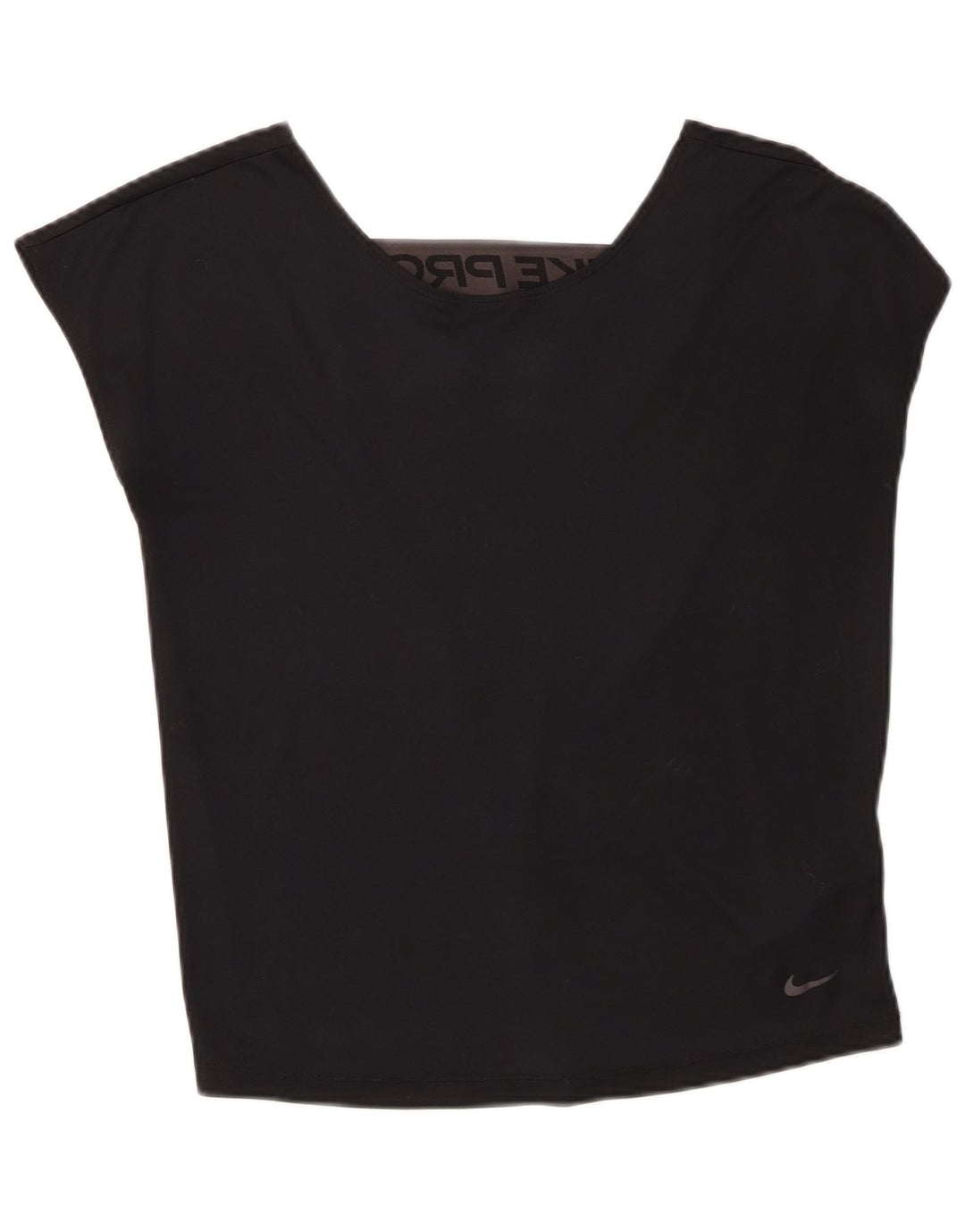 Женский оверсайз-жилет с графическим рисунком Nike Dri Fit UK 6 XS, черный полиэстер