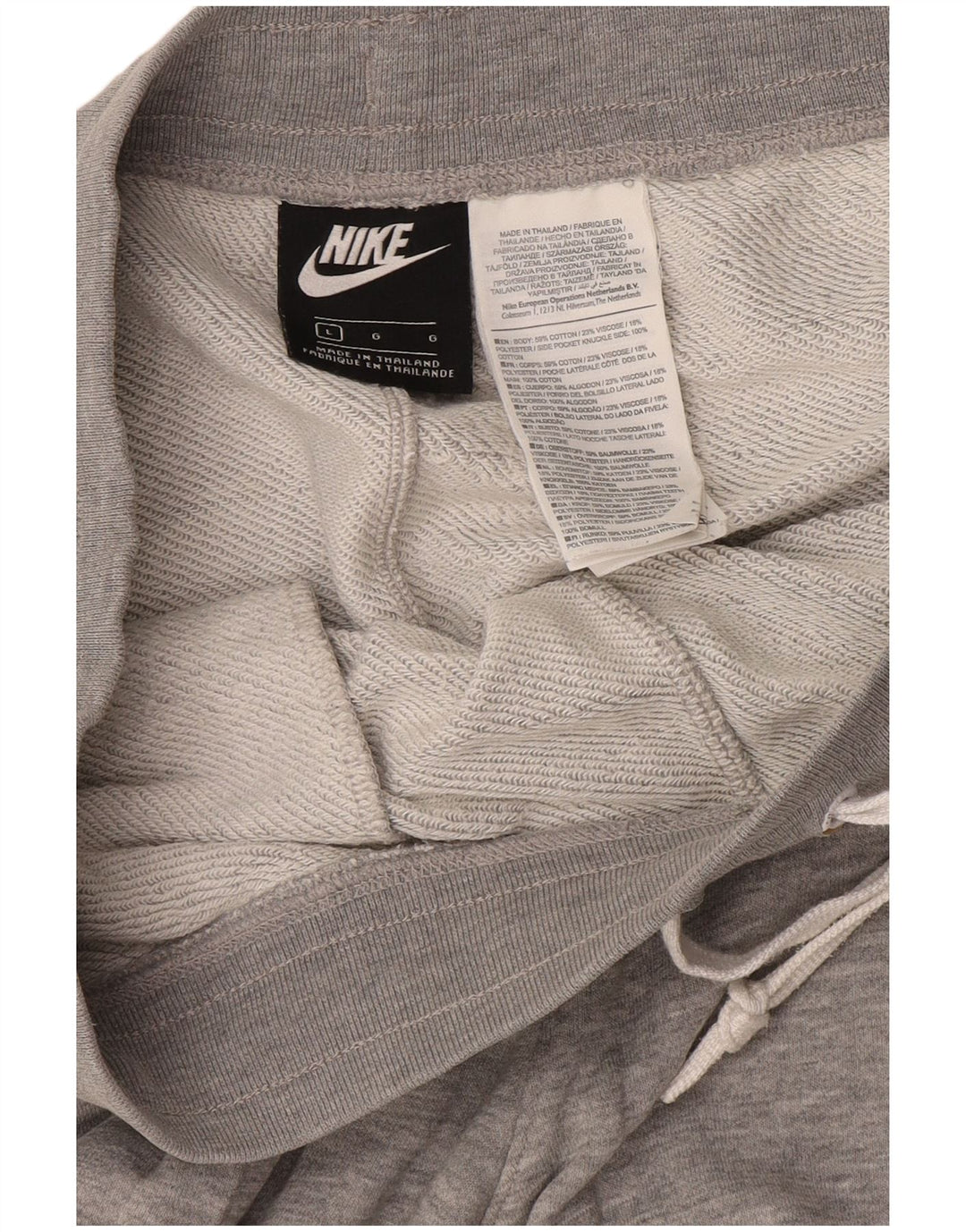 Мужские спортивные шорты с графическим рисунком Nike, большие серые хлопковые крапинки