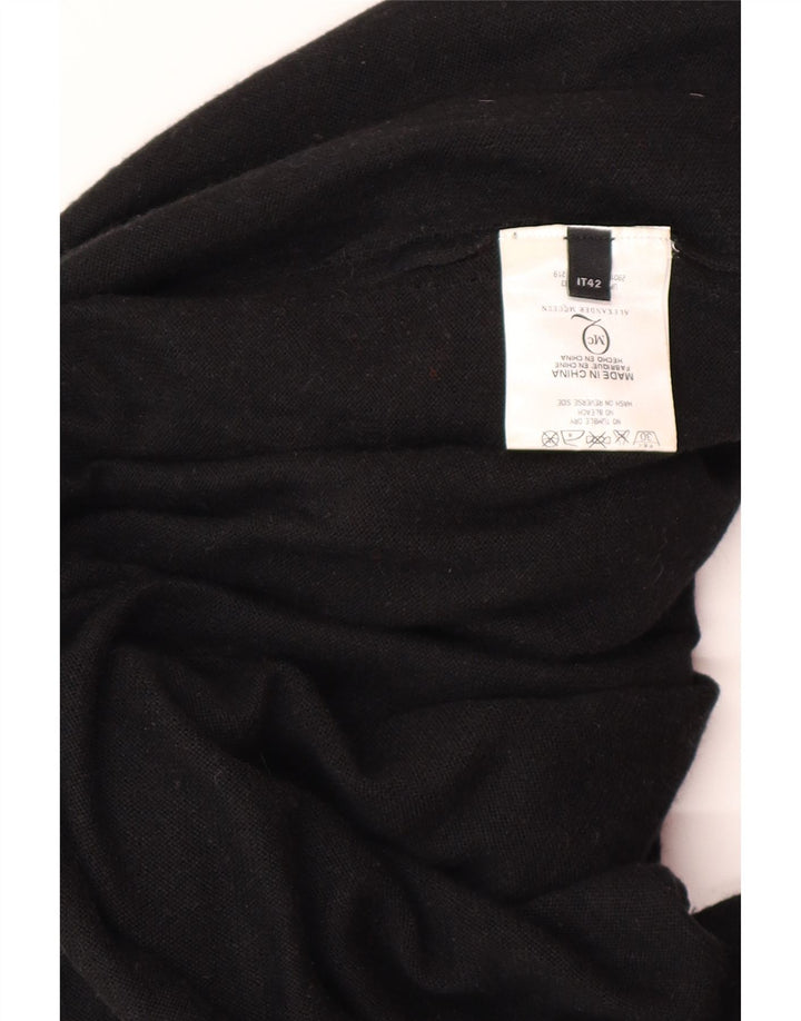 Женское платье-джемпер ALEXANDER MCQUEEN IT 42, средний черный, дизайнер из вискозы