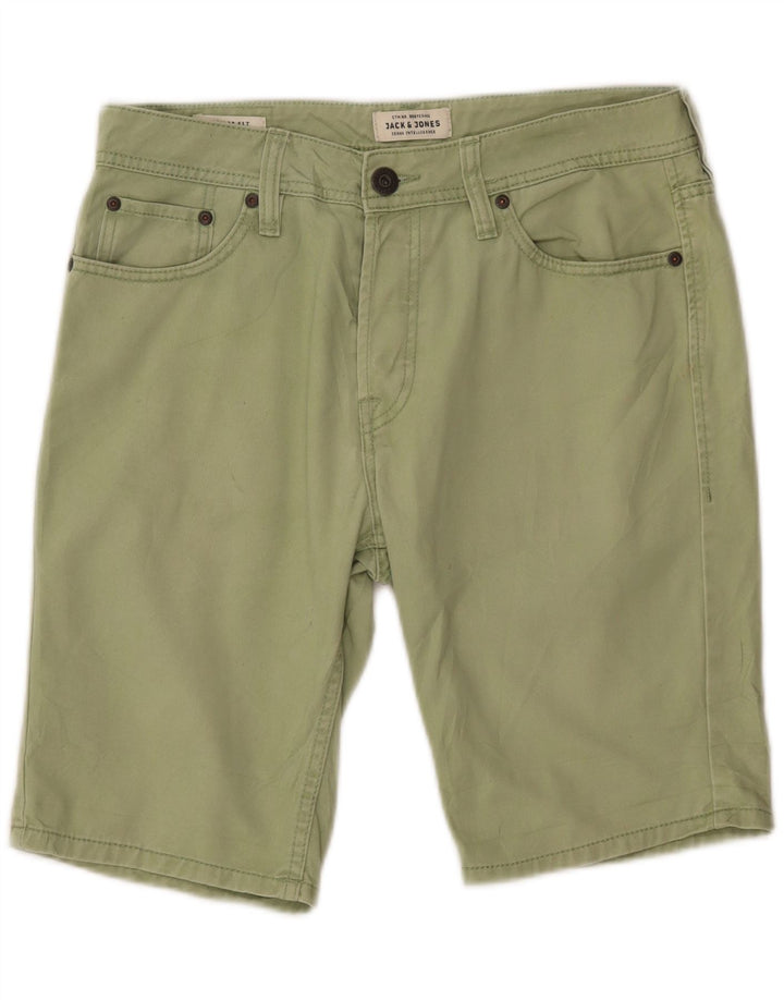 Мужские джинсовые шорты JACK & JONES стандартного кроя W30, средний зеленый хлопок, хлопок
