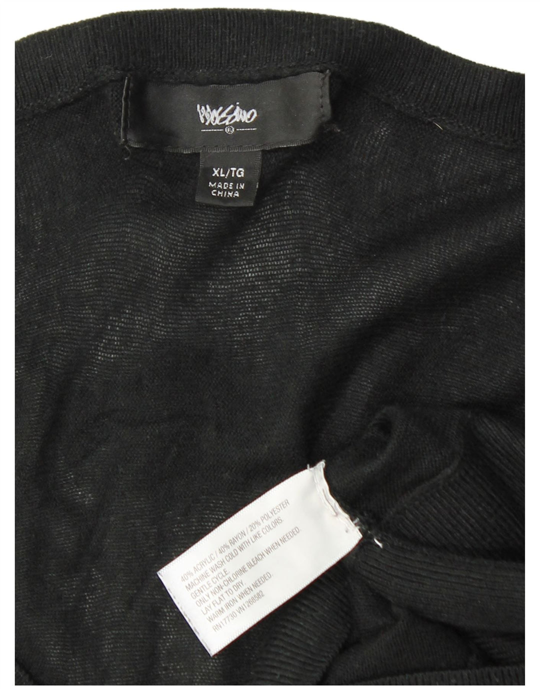 MOSSIMO Женский джемпер с длинными рукавами и крыльями летучей мыши, UK 18 XL, черный акрил