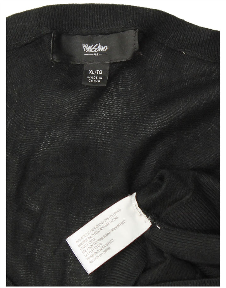 MOSSIMO Женский джемпер с длинными рукавами и крыльями летучей мыши, UK 18 XL, черный акрил