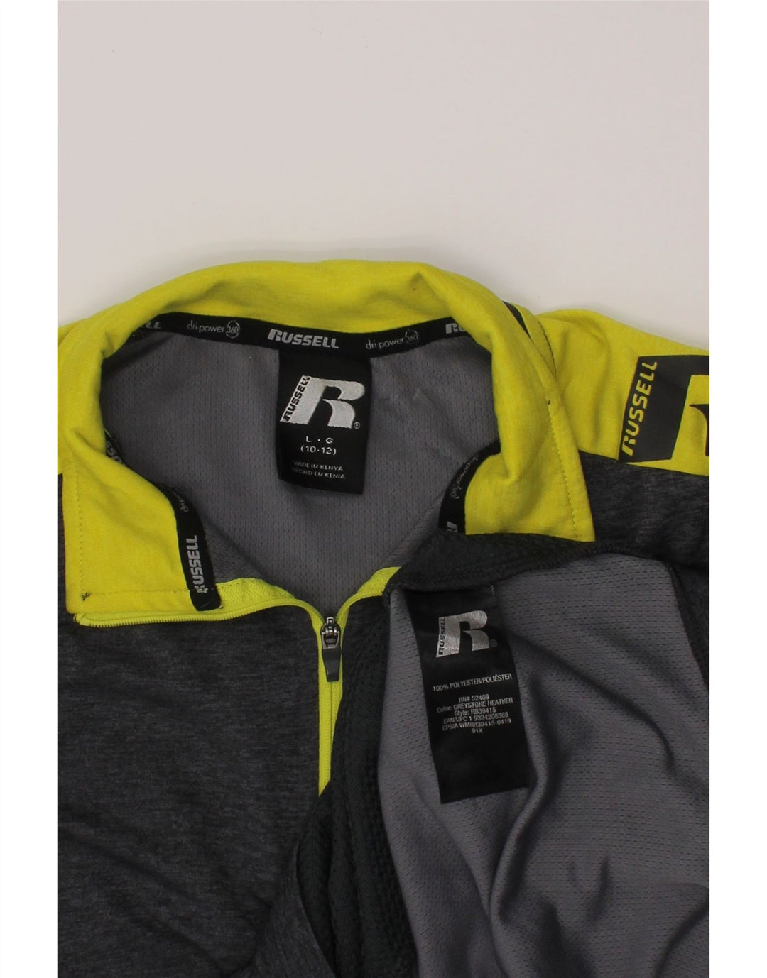 RUSSELL ATHLETIC Пуловер спортивный костюм для мальчиков 10–11 лет, большой серый