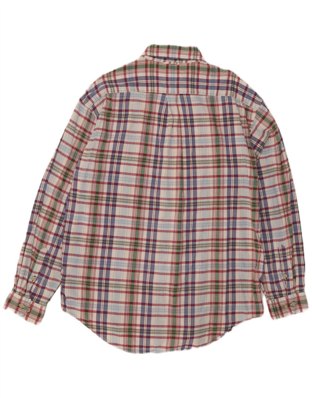 Мужская рубашка Tommy Hilfiger XL в разноцветную клетку из хлопка