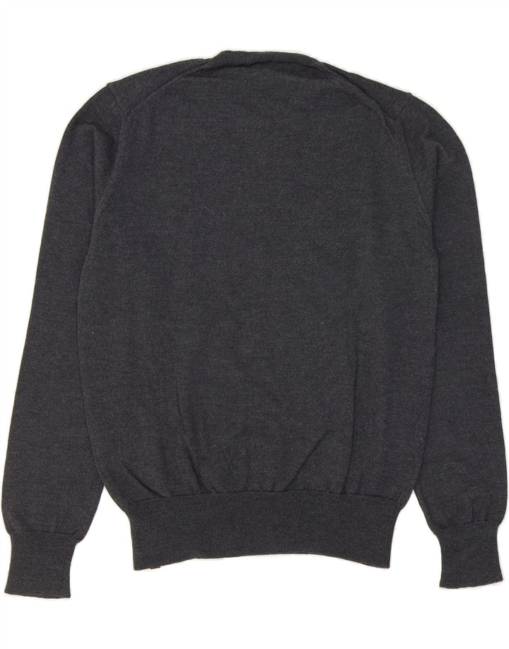 CALVIN KLEIN JEANS Womens Crew Neck Jumper Sweater UK 14 Medium Grey Vintage Calvin Klein Jeans and Second-Hand Calvin Klein Jeans from Messina Hembry 