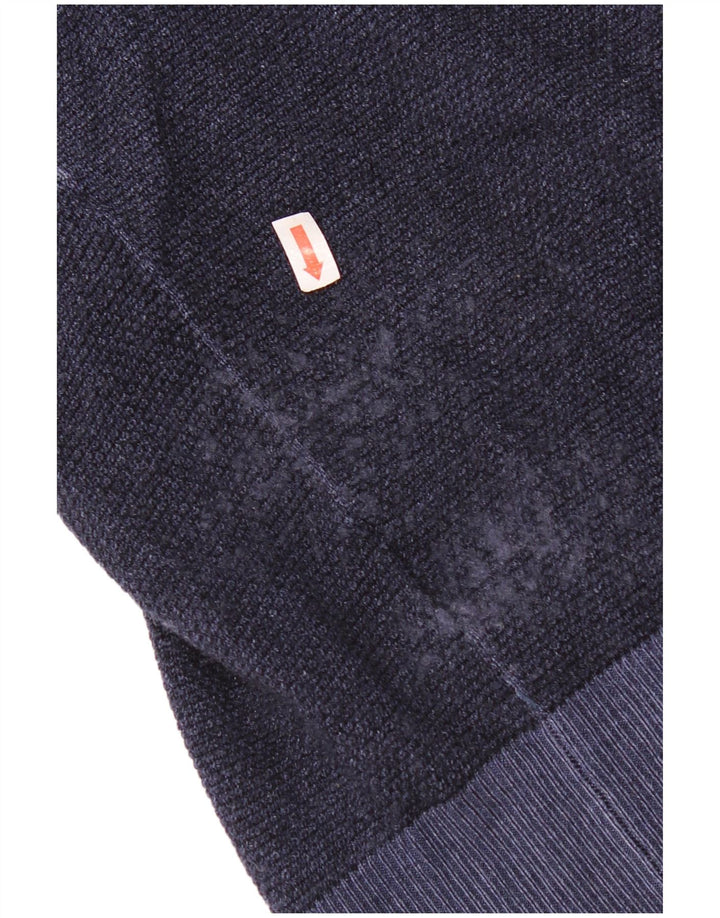 Женский кардиган Sun68 UK 20 2XL Темно-синий из шерсти