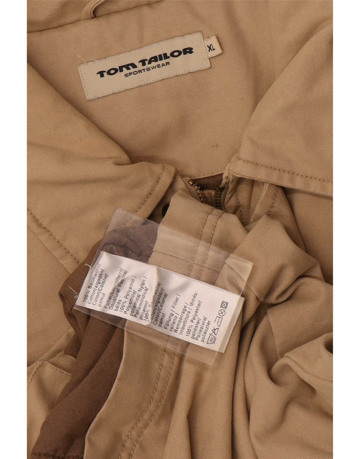 Мужская куртка Tom Tailor UK 42 XL, бежевый хлопок