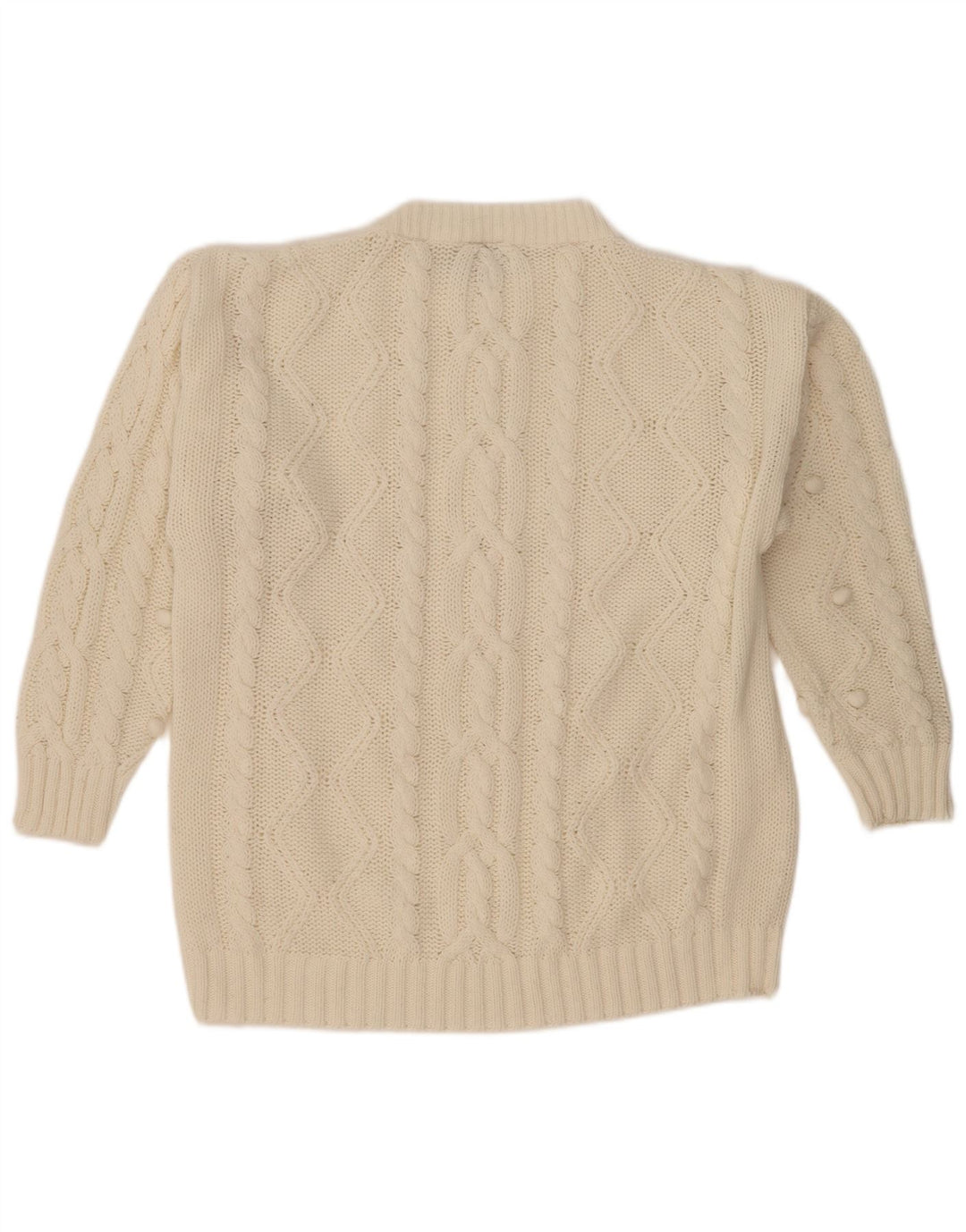 Новый женский свободный джемпер с круглым вырезом Fast Fast, средний белый цвет ЕС 40/42