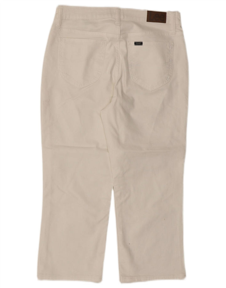 Женские джинсы-капри Lee US 8 Medium W30 L21 Белый хлопок