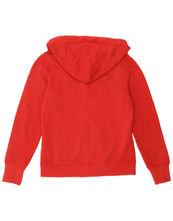 Женский свитер с капюшоном на молнии с графическим рисунком Superdry UK 14, большой красный хлопок