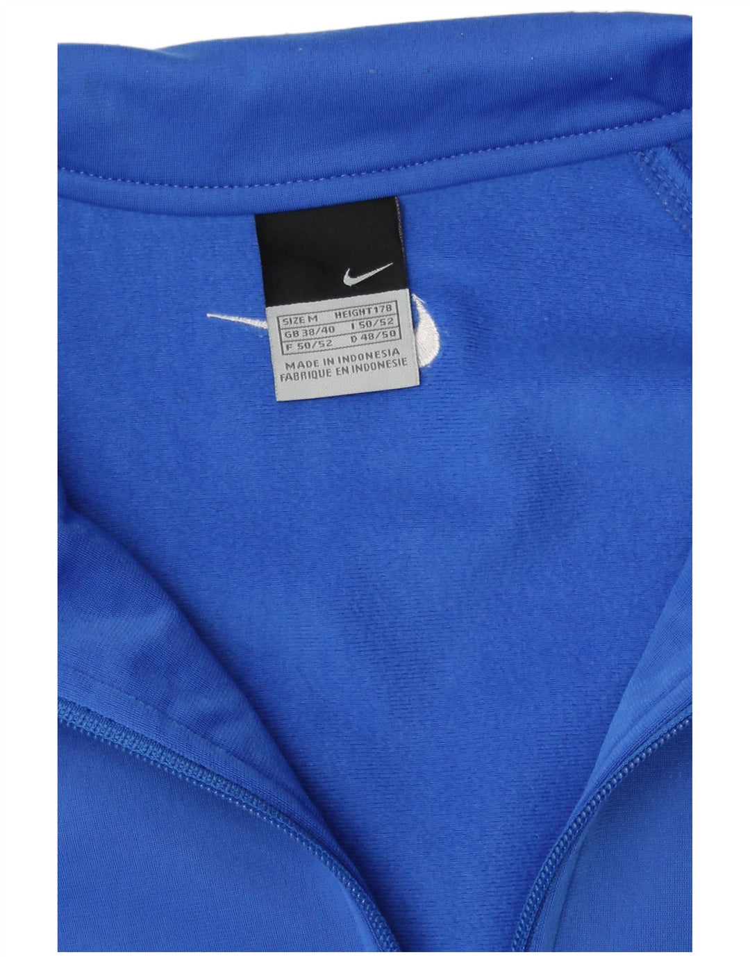 Мужская спортивная куртка Nike UK 38/40, средний синий полиэстер с цветными блоками