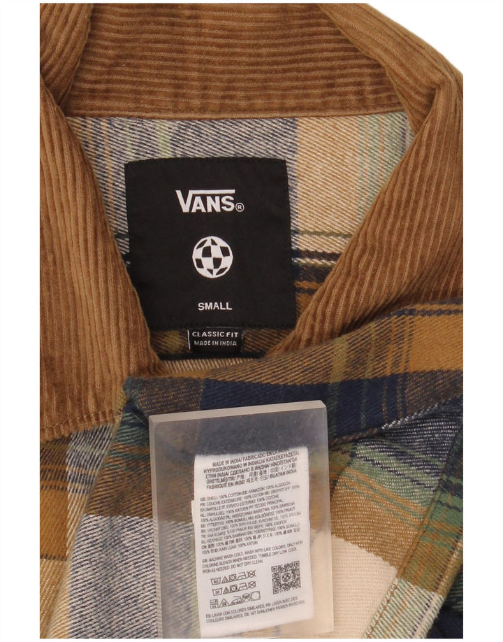 Мужская фланелевая рубашка классического кроя Vans Lumberjack, маленькая разноцветная клетка