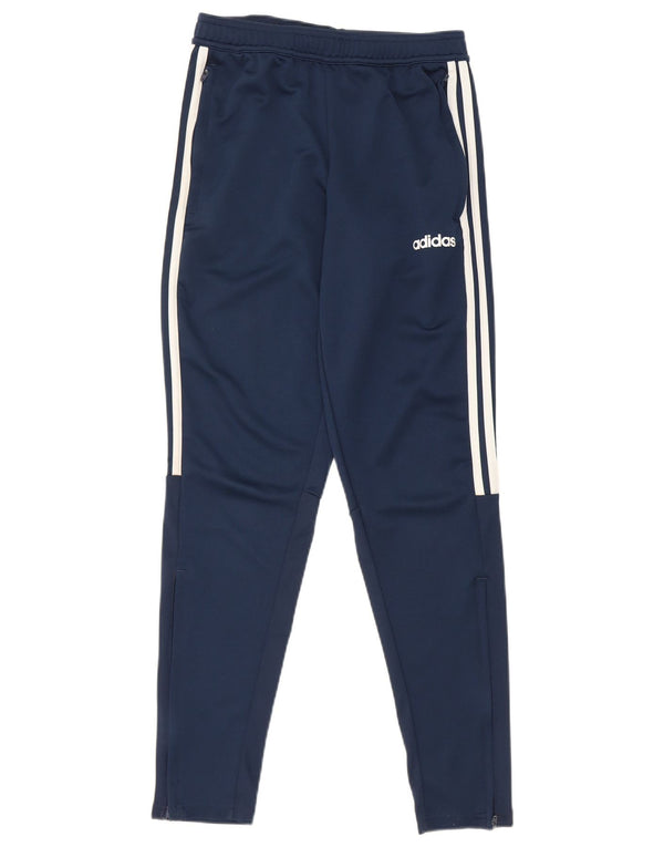 Adidas Mens Climalite Tracksuit Trousers Small Navy Blue Polyester