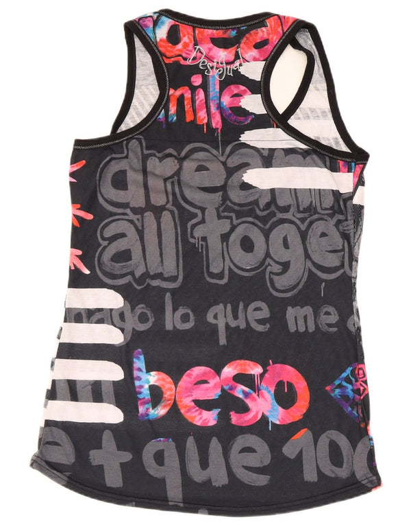 Женский жилет с рисунком Desigual UK 18 XL, черный полиэстер