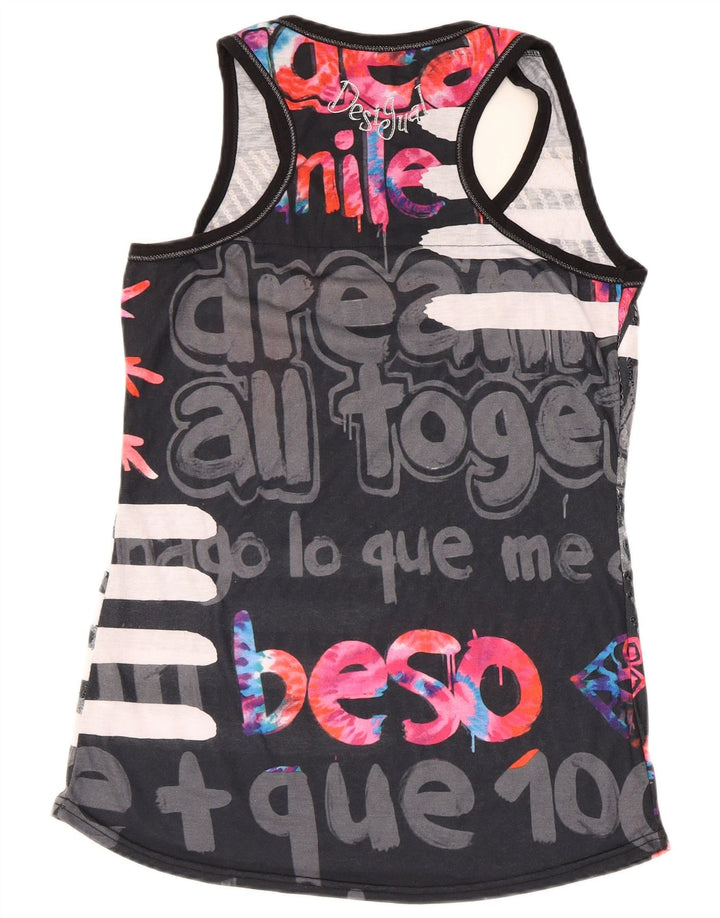Женский жилет с рисунком Desigual UK 18 XL, черный полиэстер