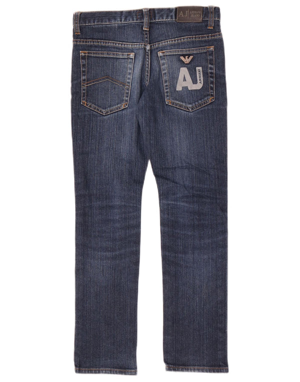 Джинсы Armani Slim для девочек 9-10 лет W26 L25, синие, хлопок