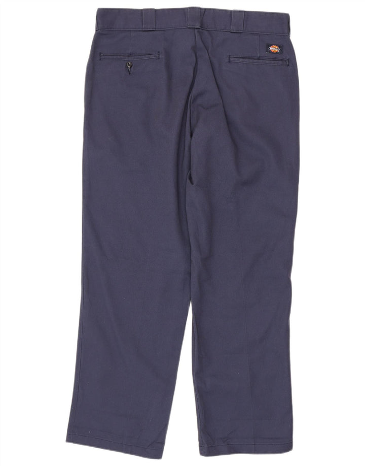 Мужские прямые брюки-чиносы Dickies W38 L30 темно-синие из полиэстера