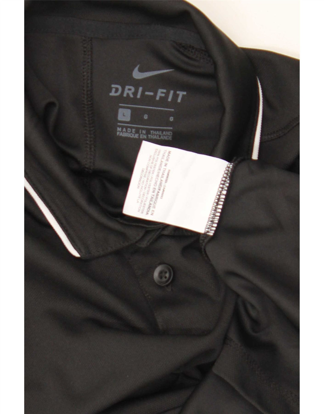 Рубашка-поло Nike для мальчиков Dri Fit, 12–13 лет, большая, черная, полиэстер