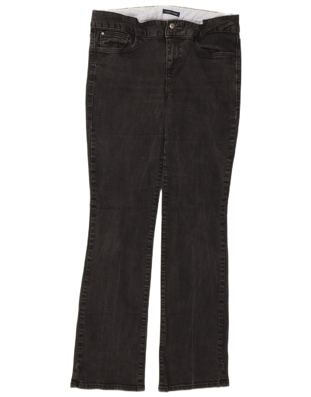 Женские джинсы Bootcut Tommy Hilfiger, США 10, большие, W32 L30, серые, хлопковые